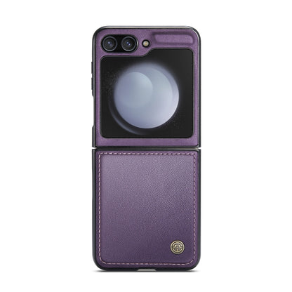 For Samsung Galaxy Z Flip5 CaseMe 023 Butterfly Buckle Litchi Texture RFID Anti-theft Leather Phone Case(Pearly Purple) - Galaxy Z Flip5 Cases by CaseMe | Online Shopping UK | buy2fix