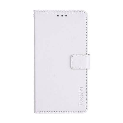 For Realme 11 Pro idewei Crazy Horse Texture Leather Phone Case with Holder(White) - Realme Cases by idewei | Online Shopping UK | buy2fix