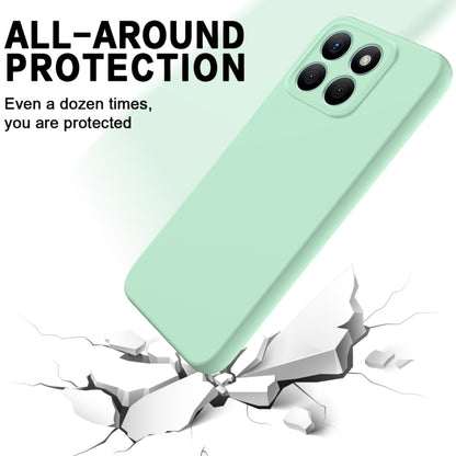 For Honor X8b Pure Color Liquid Silicone Shockproof Phone Case(Green) - Honor Cases by buy2fix | Online Shopping UK | buy2fix