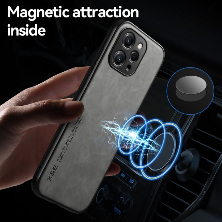 For Xiaomi Redmi Note 13 Pro+ 5G Skin Feel Magnetic Leather Back Phone Case(Blue) - Note 13 Pro+ Cases by buy2fix | Online Shopping UK | buy2fix