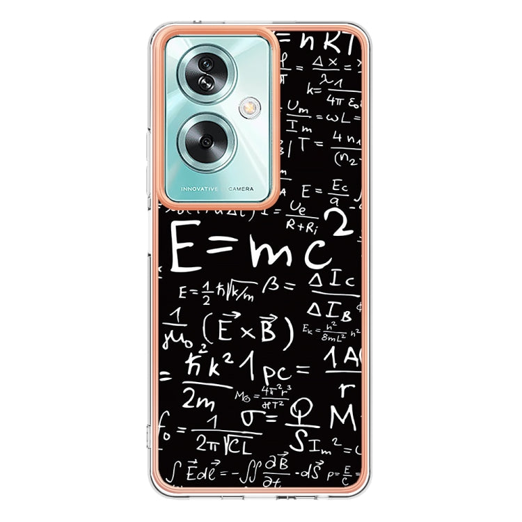 For OPPO A79 5G Global Electroplating Marble Dual-side IMD Phone Case(Equation) - OPPO Cases by buy2fix | Online Shopping UK | buy2fix