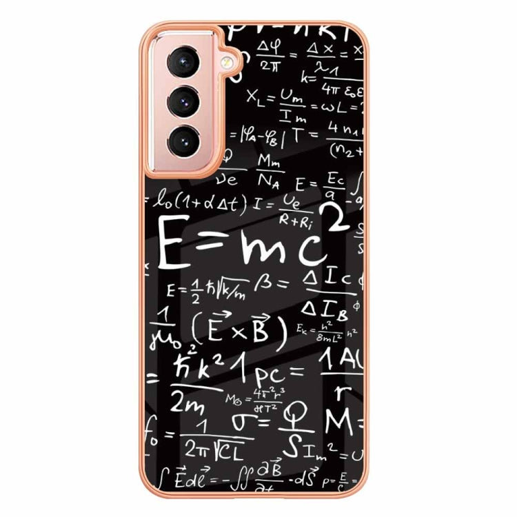 For Samsung Galaxy S21 5G Electroplating Marble Dual-side IMD Phone Case(Equation) - Galaxy S21 5G Cases by buy2fix | Online Shopping UK | buy2fix
