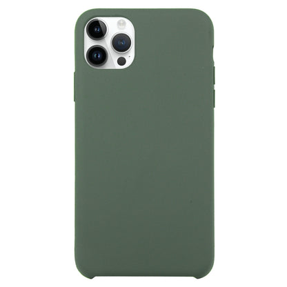 For iPhone 16 Pro Solid Silicone Phone Case(Dark Green) - iPhone 16 Pro Cases by buy2fix | Online Shopping UK | buy2fix