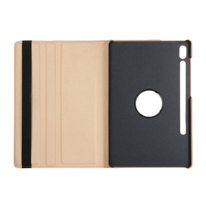 For Samsung Galaxy Tab S9 360 Degrees Rotation Holder Litchi Texture Leather Tablet Case(Black) - Galaxy Tab S9 Cases by buy2fix | Online Shopping UK | buy2fix