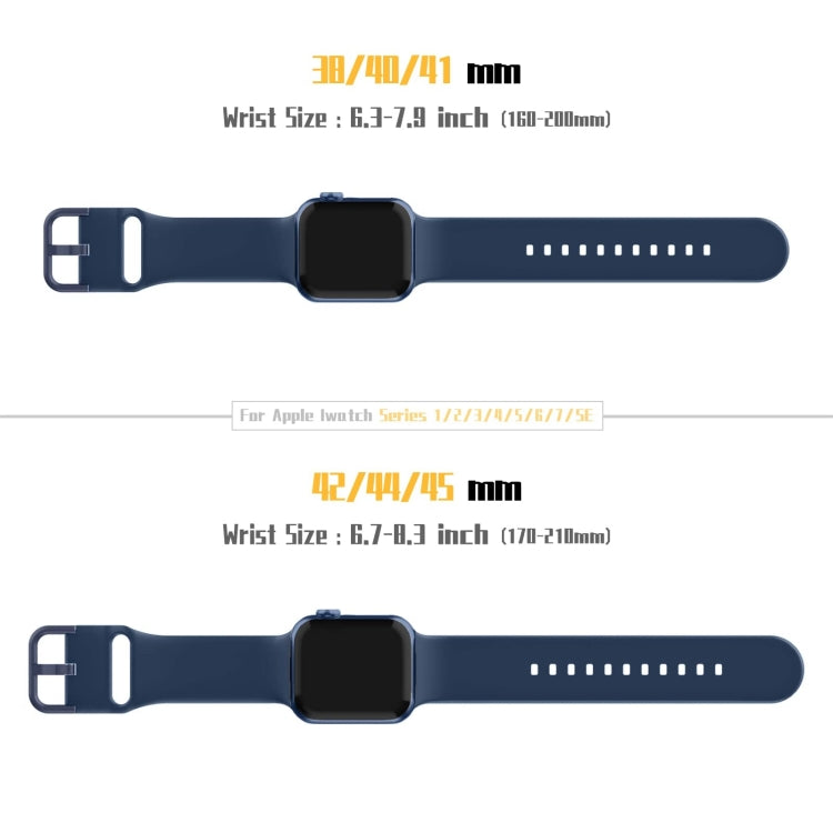 For Apple Watch Ultra 2 49mm Pin Buckle Silicone Watch Band(Abyss Blue) - Watch Bands by buy2fix | Online Shopping UK | buy2fix