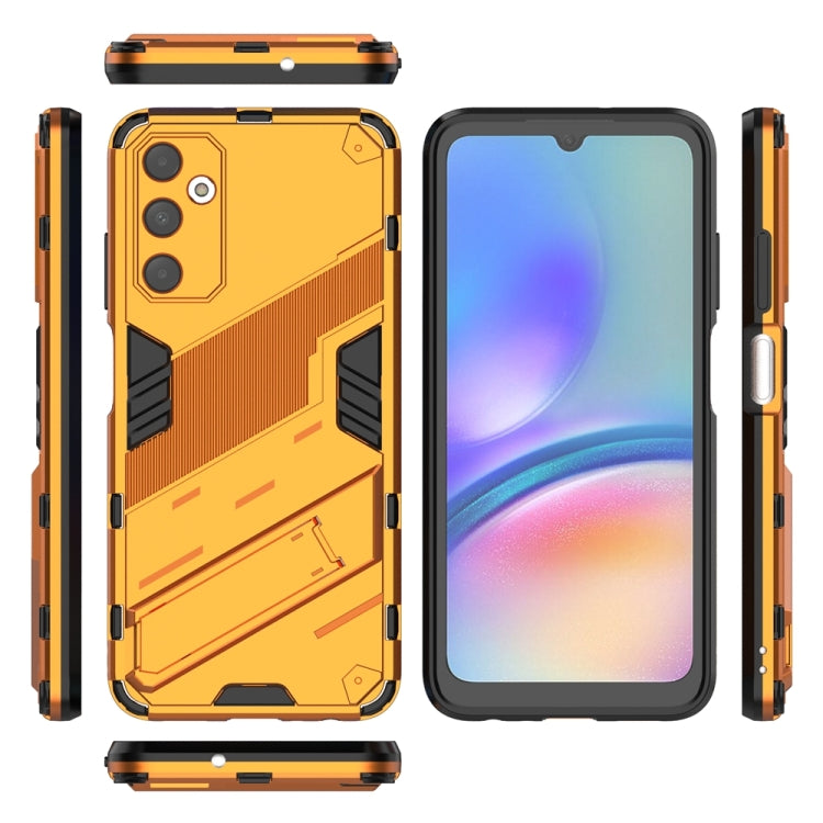 For Samsung Galaxy A05s 4G Punk Armor 2 in 1 PC + TPU Shockproof Phone Case with Invisible Holder(Orange) - Galaxy Phone Cases by buy2fix | Online Shopping UK | buy2fix