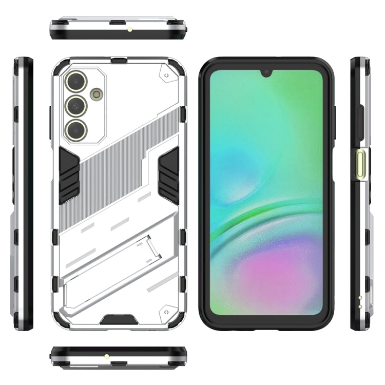 For Samsung Galaxy A15 Punk Armor 2 in 1 PC + TPU Shockproof Phone Case with Invisible Holder(White) - Galaxy Phone Cases by buy2fix | Online Shopping UK | buy2fix