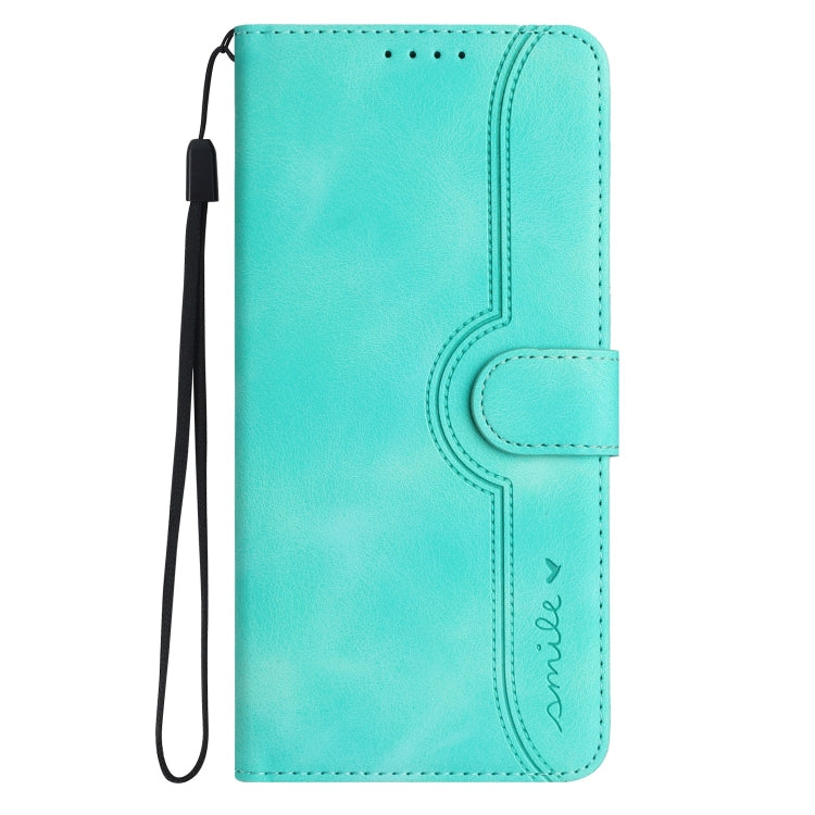 For iPhone SE 2024 Heart Pattern Skin Feel Leather Phone Case(Light Blue) - More iPhone Cases by buy2fix | Online Shopping UK | buy2fix