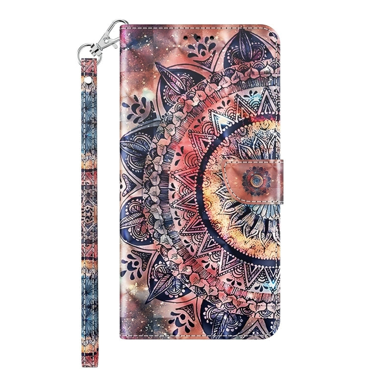 For Samsung Galaxy S23 FE 5G 3D Painted Leather Phone Case(Colorful Mandala) - Galaxy S23 FE 5G Cases by buy2fix | Online Shopping UK | buy2fix