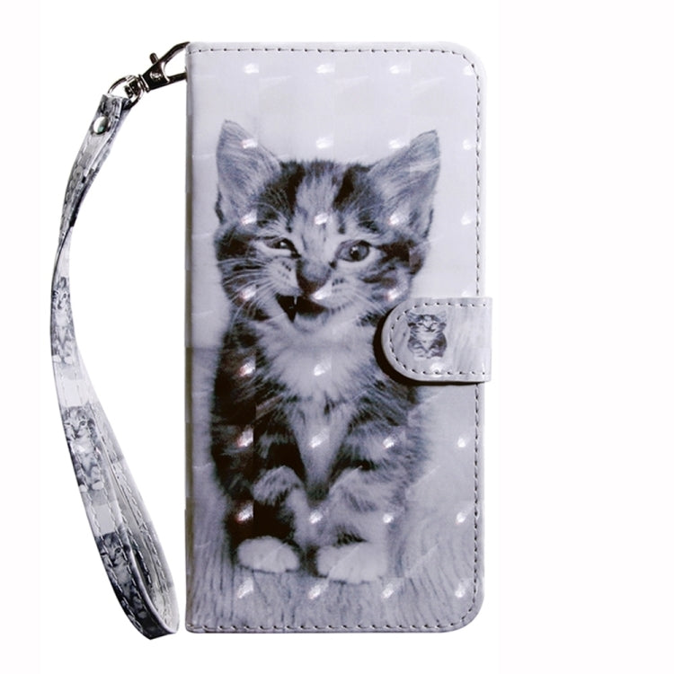 For Samsung Galaxy S24 Ultra 5G 3D Painted Leather Phone Case(Smile Cat) - Galaxy S24 Ultra 5G Cases by buy2fix | Online Shopping UK | buy2fix