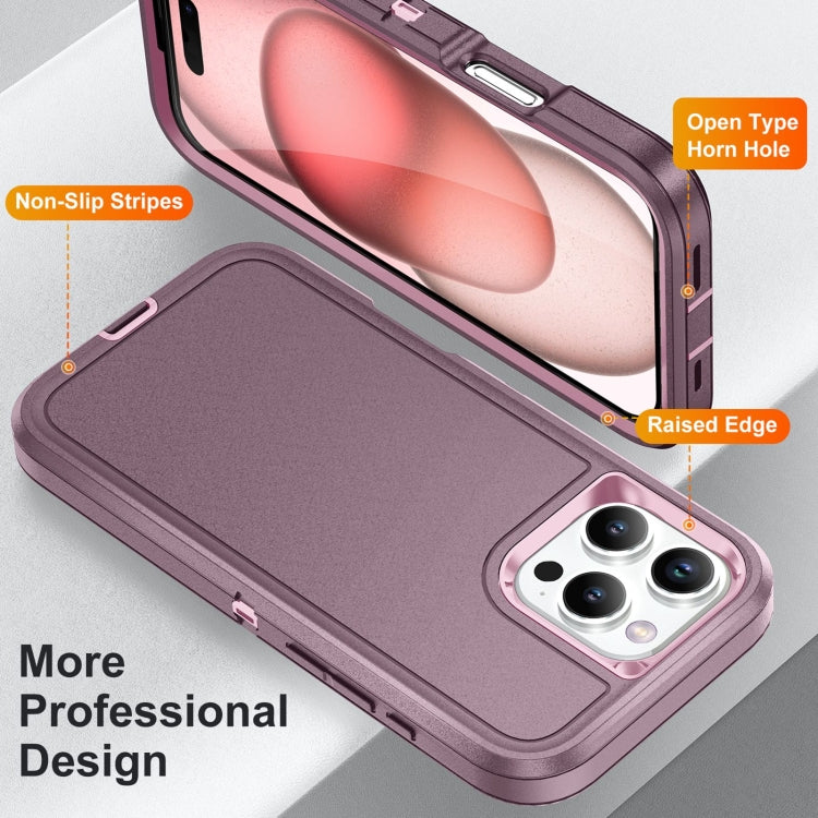 For iPhone 16 Pro Max Life Waterproof Rugged Phone Case(Purple + Pink) - iPhone 16 Pro Max Cases by buy2fix | Online Shopping UK | buy2fix