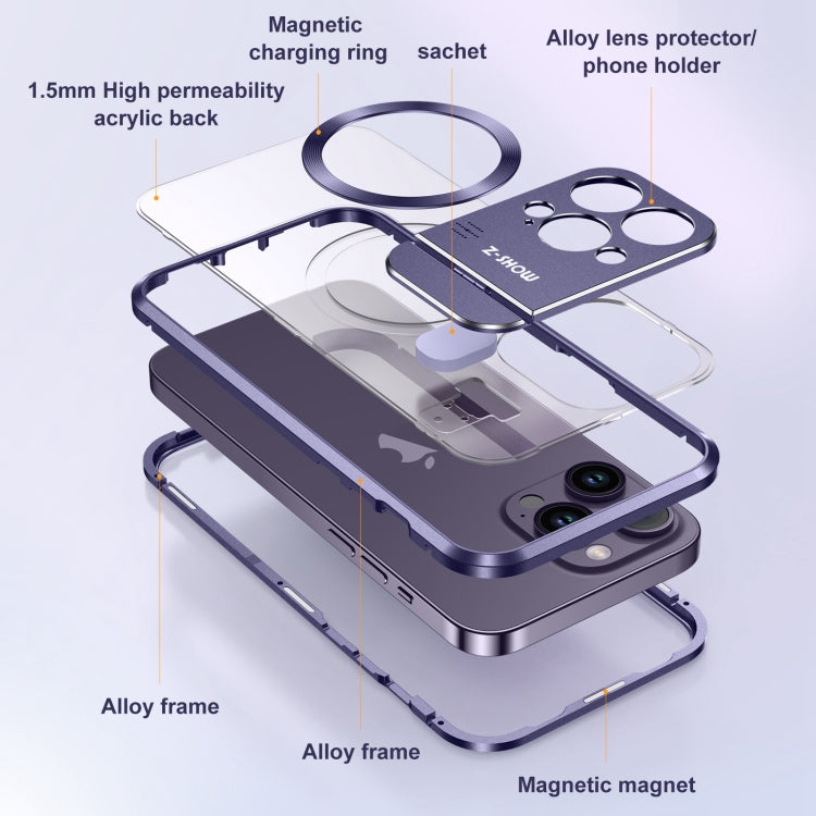 For iPhone 15 Plus Aromatherapy Holder Single-sided MagSafe Magnetic Phone Case(White) - iPhone 15 Plus Cases by buy2fix | Online Shopping UK | buy2fix
