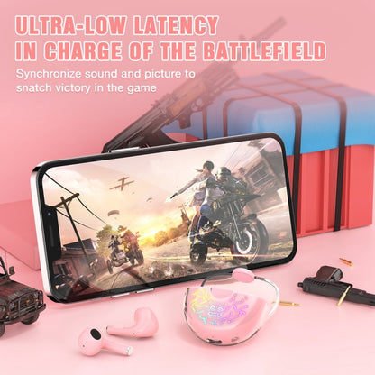 ONIKUMA T35 Bluetooth 5.1 TWS Wireless Bluetooth Gaming Earphone(Pink) - TWS Earphone by ONIKUMA | Online Shopping UK | buy2fix