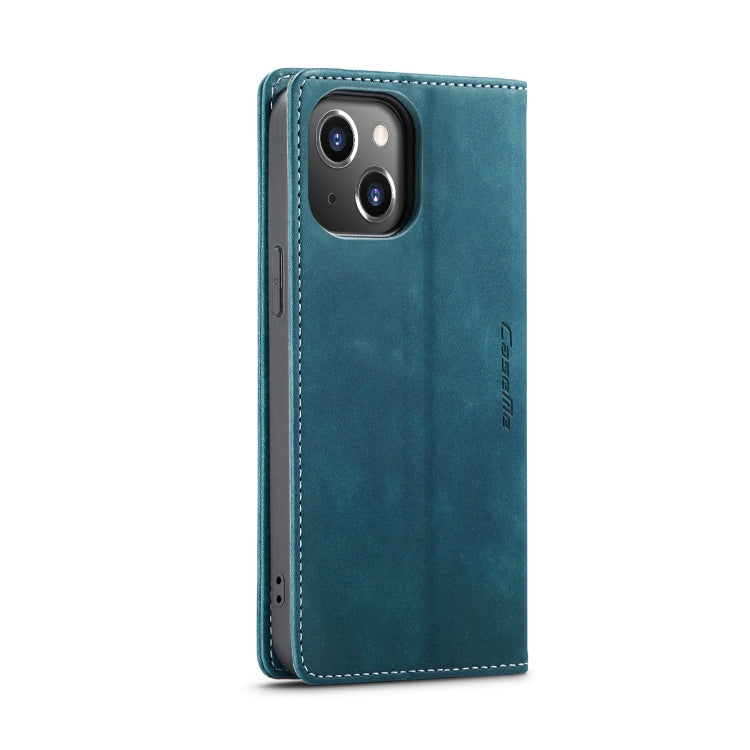 For iPhone 15 CaseMe 013 Multifunctional Horizontal Flip Leather Phone Case(Blue) - iPhone 15 Cases by CaseMe | Online Shopping UK | buy2fix