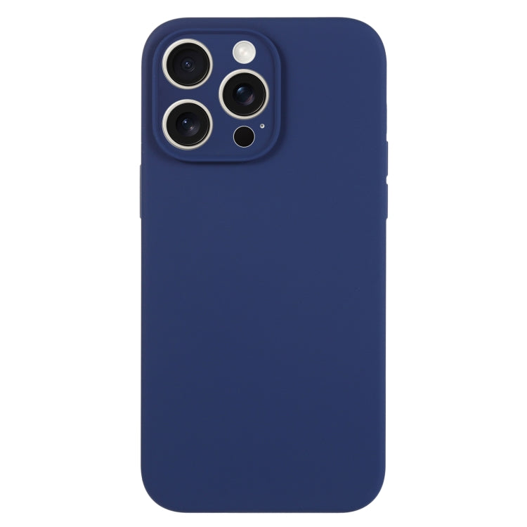 For iPhone 15 Pro Pure Color Liquid Silicone Fine Pore Phone Case(Royal Blue) - iPhone 15 Pro Cases by buy2fix | Online Shopping UK | buy2fix