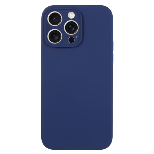 For iPhone 15 Pro Pure Color Liquid Silicone Fine Pore Phone Case(Royal Blue) - iPhone 15 Pro Cases by buy2fix | Online Shopping UK | buy2fix