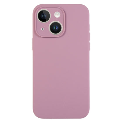 For iPhone 14 Plus Pure Color Liquid Silicone Fine Pore Phone Case(Black Currant) - iPhone 14 Plus Cases by buy2fix | Online Shopping UK | buy2fix