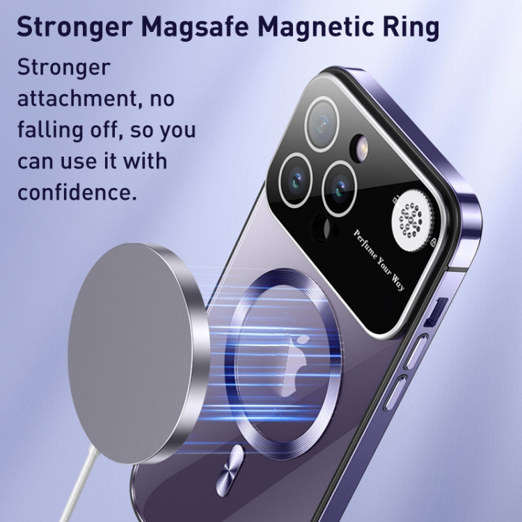 For iPhone 14 Pro Max Aromatherapy MagSafe Magnetic Phone Case(Sierra Blue) - iPhone 14 Pro Max Cases by buy2fix | Online Shopping UK | buy2fix