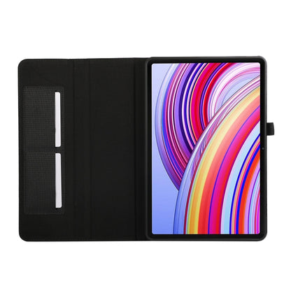 For Xiaomi Redmi Pad Pro 12.1 Fabric Leather Tablet Case(Black) - More Tablet Cases by buy2fix | Online Shopping UK | buy2fix