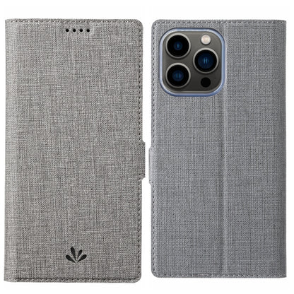 For iPhone 15 Pro ViLi K Series Dual-side Buckle Magsafe Leather Phone Case(Grey) - iPhone 15 Pro Cases by ViLi | Online Shopping UK | buy2fix