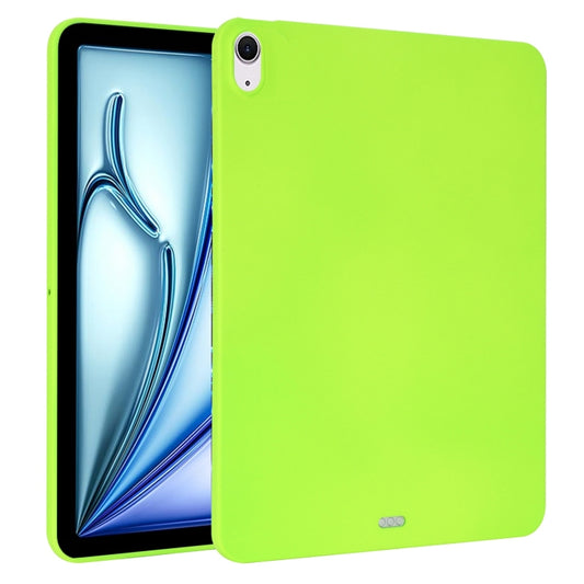 For iPad Air 11 2024 Oil Spray Skin-friendly TPU Tablet Case(Fluorescent Green) - iPad Air 11 2024 Cases by buy2fix | Online Shopping UK | buy2fix