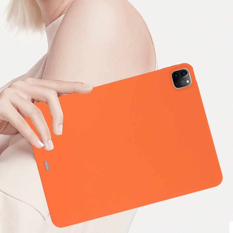 For iPad Pro 11 2024 Oil Spray Skin-friendly TPU Tablet Case(Orange) - iPad Pro 11 2024 Cases by buy2fix | Online Shopping UK | buy2fix