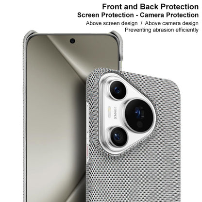 For Huawei Pura 70 imak Ruiyi Series Cloth Texture PU + PC Phone Case(Black) - Huawei Cases by imak | Online Shopping UK | buy2fix