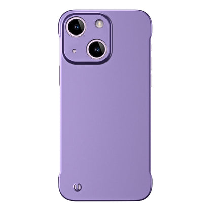 For iPhone 14 Frameless Metallic Paint Hybrid PC Phone Case(Deep Purple) - iPhone 14 Cases by buy2fix | Online Shopping UK | buy2fix