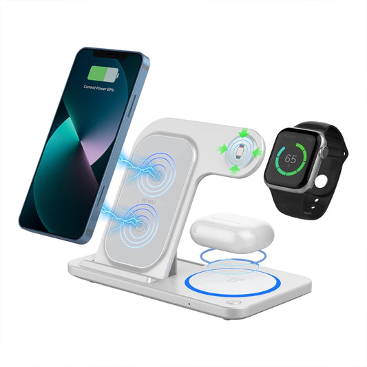 WIWU Wi-W020 3 in 1 Foldable Wireless Charger - Wireless Charger by WIWU | Online Shopping UK | buy2fix