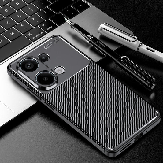 For Xiaomi Redmi Note 13 Pro 4G Carbon Fiber Texture Shockproof TPU Phone Case(Black) - Note 13 Pro Cases by buy2fix | Online Shopping UK | buy2fix