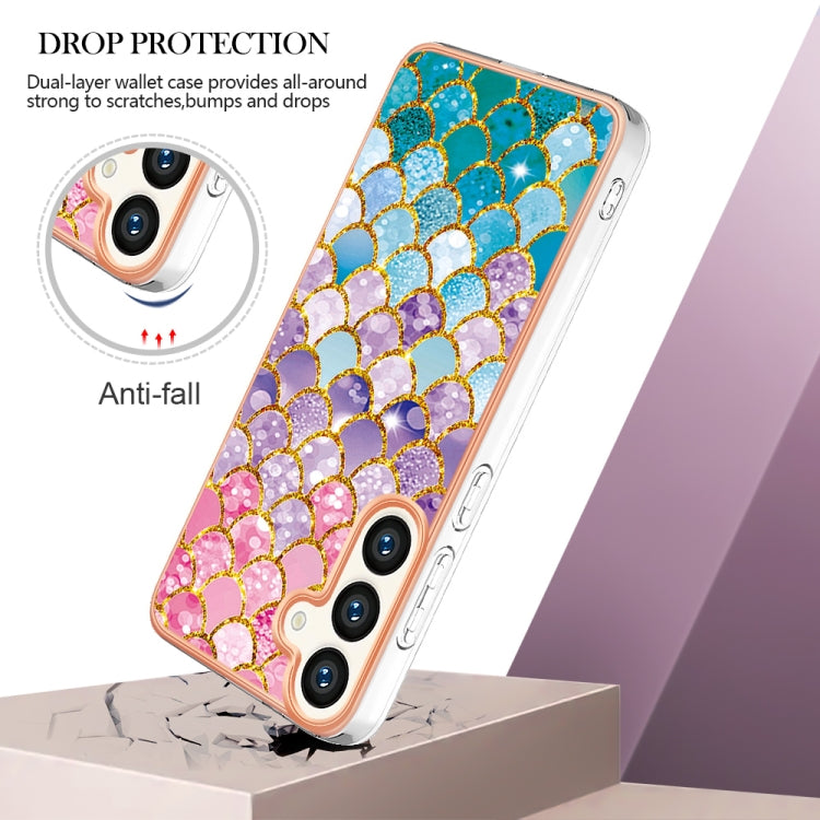 For Samsung Galaxy S24 5G Electroplating IMD TPU Phone Case(Colorful Scales) - Galaxy S24 5G Cases by buy2fix | Online Shopping UK | buy2fix