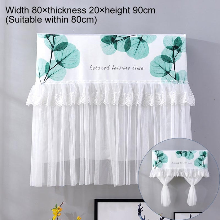 Do Not Take Dust-proof And Anti Direct Blowing Simple Wind Hanging Machine Air Conditioner Moon Cover, Size:Width 80 × Thickness 20 × Height 90cm(Round Leaf) - Dust Covers by buy2fix | Online Shopping UK | buy2fix