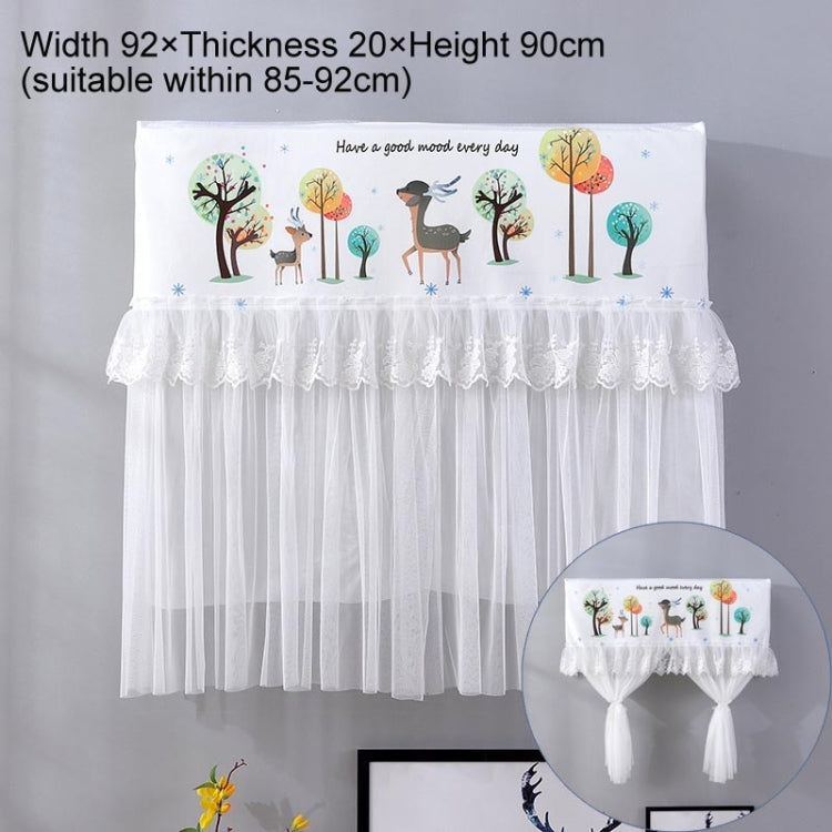 Do Not Take Dust-proof And Anti Direct Blowing Simple Wind Hanging Machine Air Conditioner Moon Cover, Size:Width 92 × Thickness 20 × Height 90cm(Cartoon Deer) - Dust Covers by buy2fix | Online Shopping UK | buy2fix