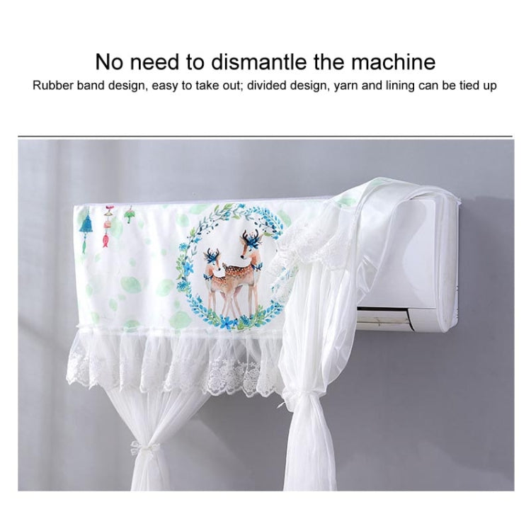 Do Not Take Dust-proof And Anti Direct Blowing Simple Wind Hanging Machine Air Conditioner Moon Cover, Size:Width 92 × Thickness 20 × Height 90cm(Cartoon Deer) - Dust Covers by buy2fix | Online Shopping UK | buy2fix