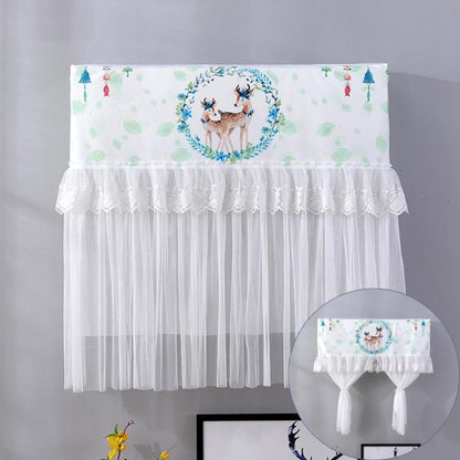 Do Not Take Dust-proof And Anti Direct Blowing Simple Wind Hanging Machine Air Conditioner Moon Cover, Size:Width 98 × Thickness 20 × Height 90cm(Garland Deer) - Dust Covers by buy2fix | Online Shopping UK | buy2fix