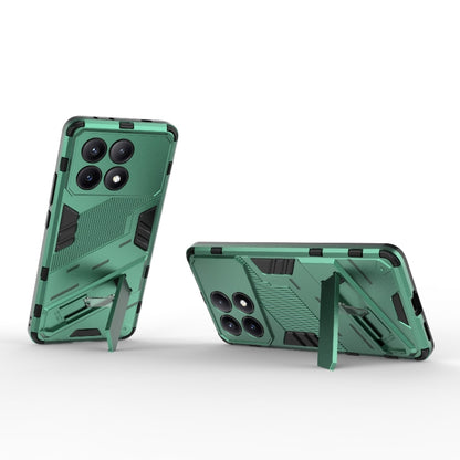 For Xiaomi Redmi K70E 5G Punk Armor 2 in 1 PC + TPU Phone Case with Holder(Green) - K70E Cases by buy2fix | Online Shopping UK | buy2fix