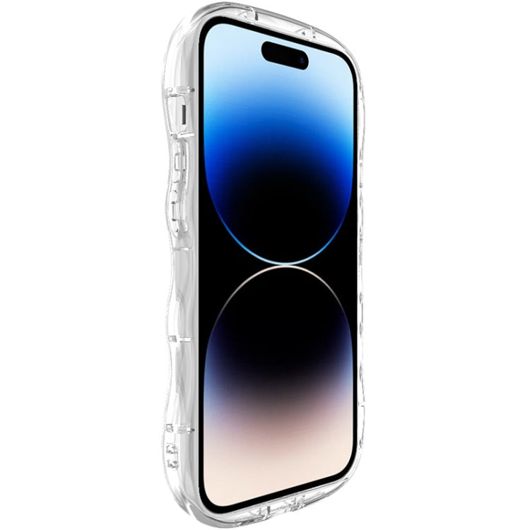 For iPhone 14 Pro IMAK Wave Bubble Soft Shockproof Phone Case(Transparent) - iPhone 14 Pro Cases by imak | Online Shopping UK | buy2fix