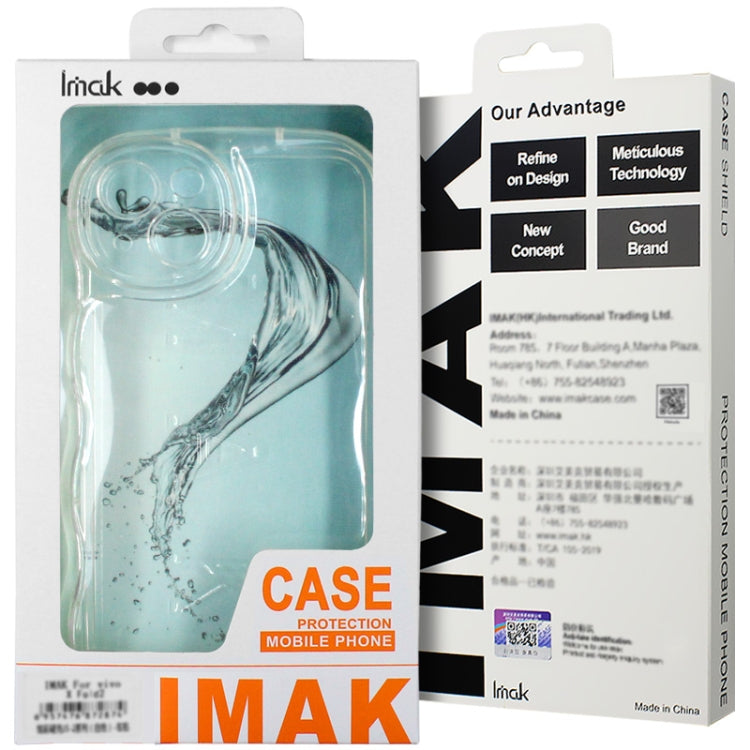 For iPhone 14 Pro IMAK Wave Bubble Soft Shockproof Phone Case(Transparent) - iPhone 14 Pro Cases by imak | Online Shopping UK | buy2fix