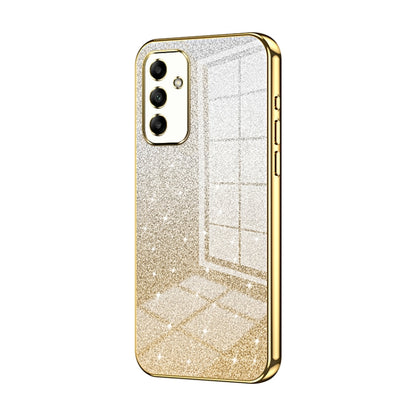 For Samsung Galaxy A05s Gradient Glitter Powder Electroplated Phone Case(Gold) - Galaxy Phone Cases by buy2fix | Online Shopping UK | buy2fix