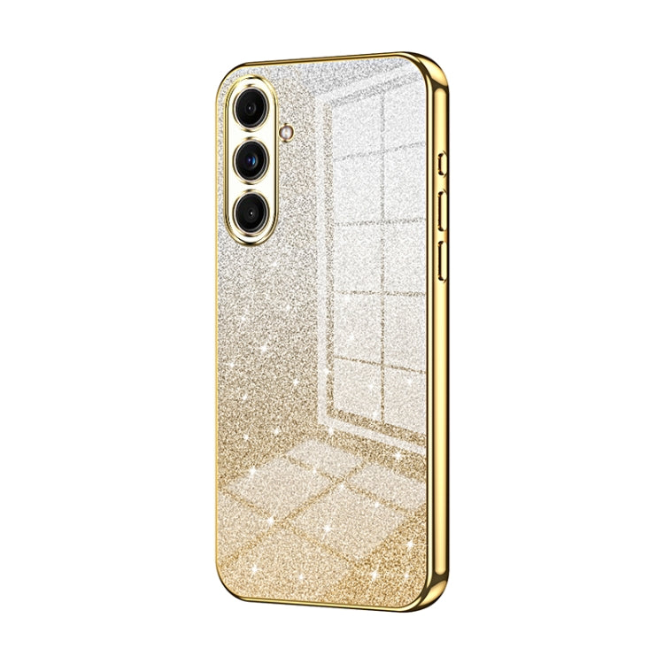 For Samsung Galaxy C55 Gradient Glitter Powder Electroplated Phone Case(Gold) - Galaxy Phone Cases by buy2fix | Online Shopping UK | buy2fix