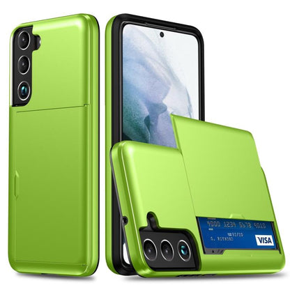 For Samsung Galaxy S25+ 5G Shockproof Armor Phone Case with Card Slot(Green) - Galaxy S25+ 5G Cases by buy2fix | Online Shopping UK | buy2fix