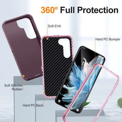 For Samsung Galaxy S24+ 5G / S25+ 5G Life Waterproof Rugged Phone Case(Purple + Pink) - Galaxy S24+ 5G Cases by buy2fix | Online Shopping UK | buy2fix