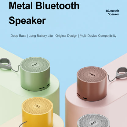 EWA A129 Mini Bluetooth 5.0 Bass Radiator Metal Speaker(White) - Mini Speaker by EWA | Online Shopping UK | buy2fix
