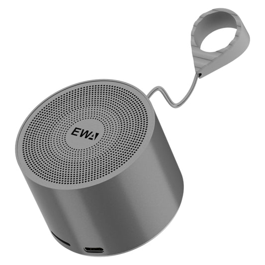 EWA A129 Mini Bluetooth 5.0 Bass Radiator Metal Speaker(Grey) - Mini Speaker by EWA | Online Shopping UK | buy2fix