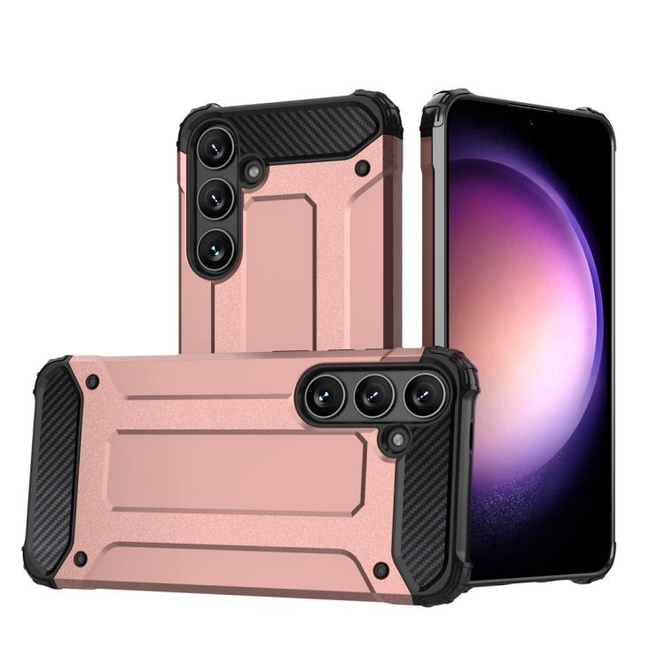 For Samsung Galaxy S25 5G Magic Armor TPU Hybrid PC Phone Case(Rose Gold) - Galaxy S25 5G Cases by buy2fix | Online Shopping UK | buy2fix