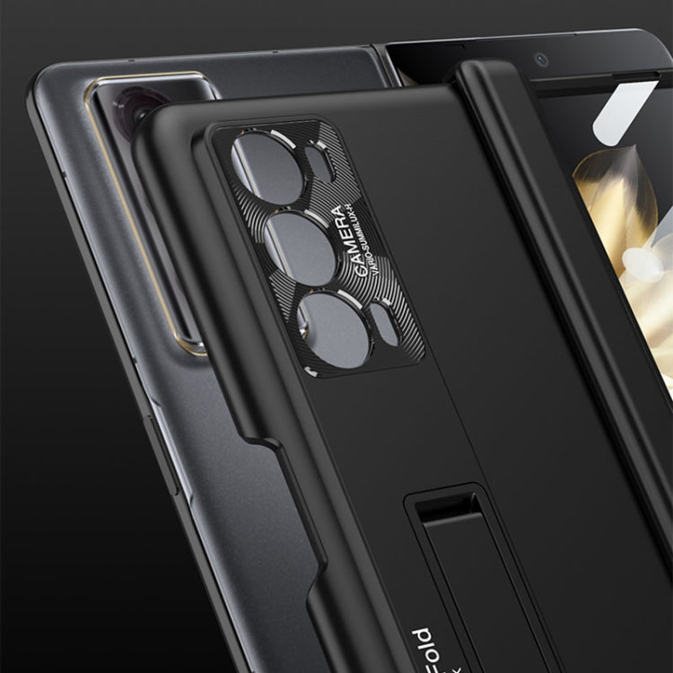 For Honor Magic V2 GKK Integrated Magnetic Folding Hinge All-inclusive Phone Case(Black) - Honor Cases by GKK | Online Shopping UK | buy2fix