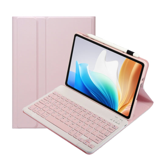 For OPPO Pad Air2 11.4 inch OP14 TPU Ultra-thin Detachable Bluetooth Keyboard Leather Case(Pink) - Others Keyboard by buy2fix | Online Shopping UK | buy2fix