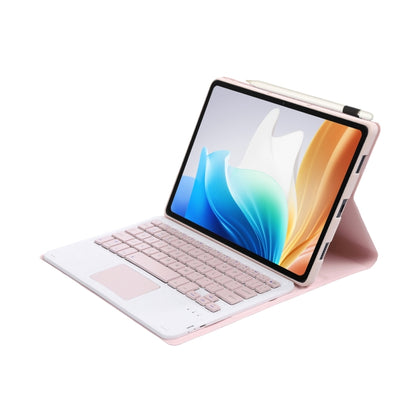 For OnePlus Pad Go / OPPO Pad Air2 / Neo OP14-A TPU Ultra-thin Detachable Bluetooth Keyboard Leather Case with Touchpad(Pink) - Others Keyboard by buy2fix | Online Shopping UK | buy2fix