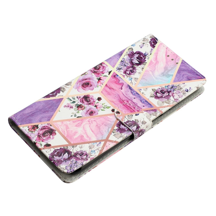 For Ulefone Note 14 Colored Drawing Leather Phone Case(Purple Marble) - Ulefone Cases by buy2fix | Online Shopping UK | buy2fix