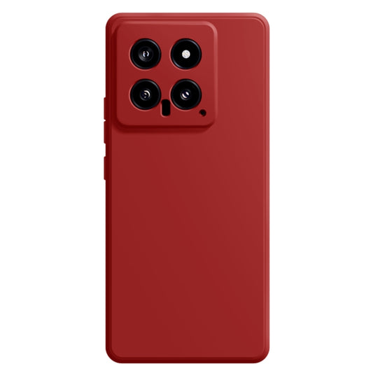 For Xiaomi 14 Imitation Liquid Silicone Phone Case(Dark Red) - 14 Cases by buy2fix | Online Shopping UK | buy2fix
